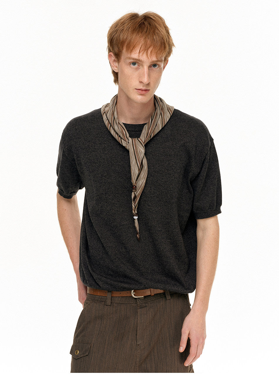 Round-Neck Casual Shirt