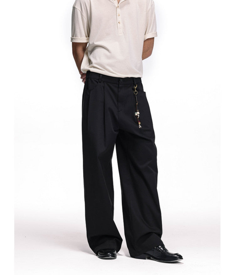 Slim Fit Straight Leg Casual Pants