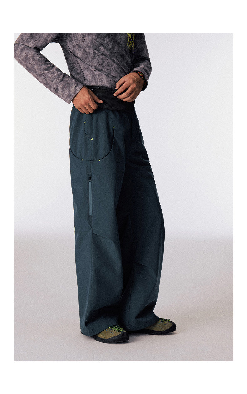 Swirl Pocket Casual Pants