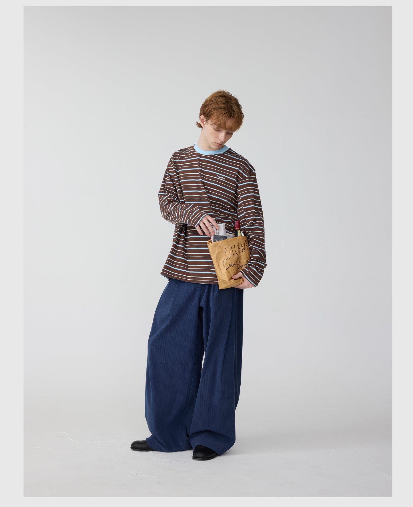 Contrast Color Round Neck T-Shirt