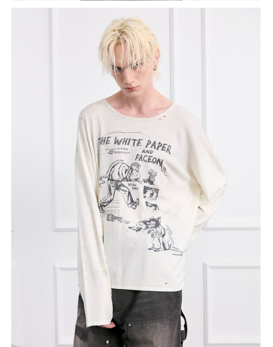 Graffiti Crew Neck T-Shirt