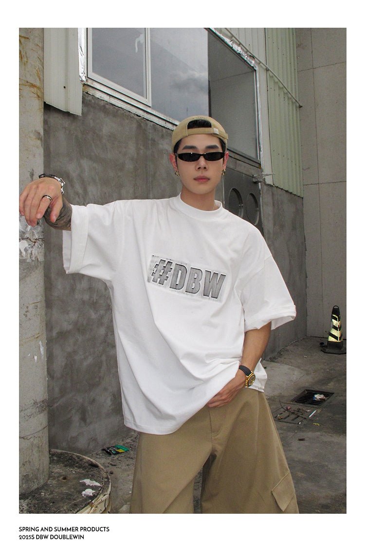 3D embossed print T-shirt