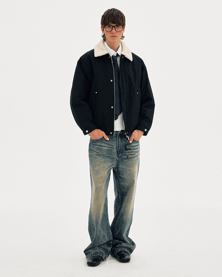 Unisex Retro-Style Casual Down Jacket