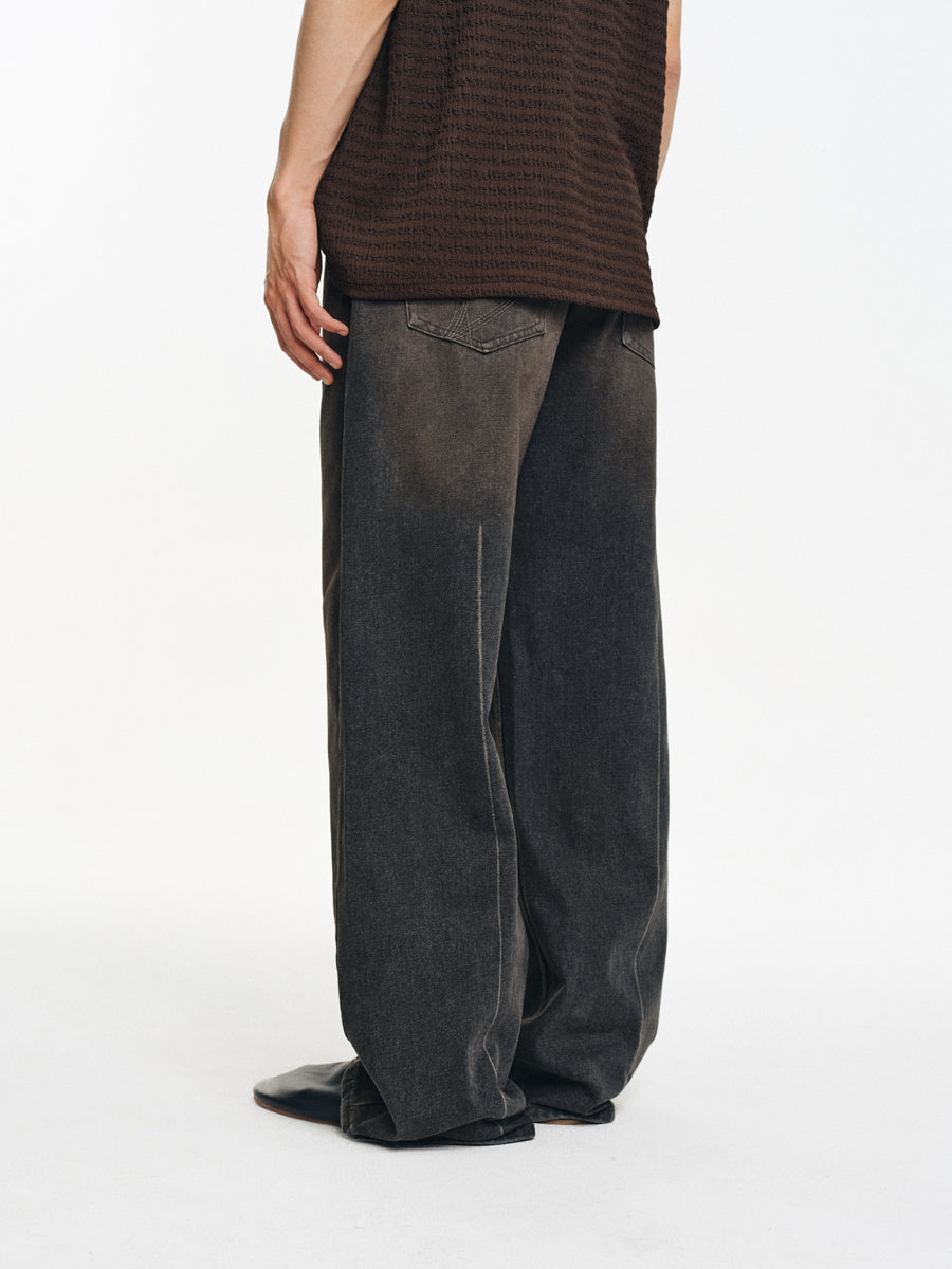 Distressed A-Line Jeans