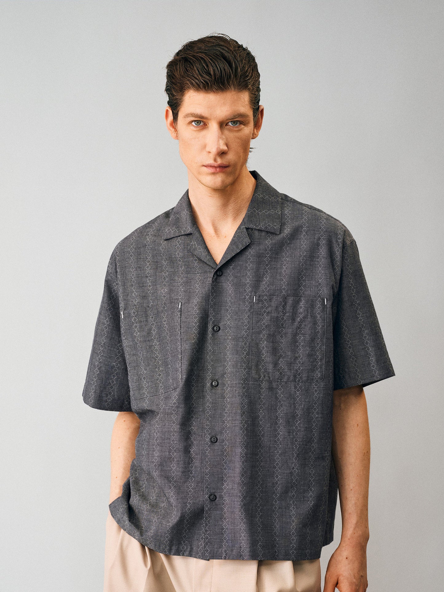 Hemp Cuban Collar Shirt