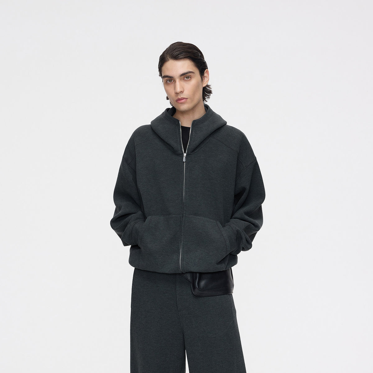 Air Layer-Style Hooded Sweatshirt