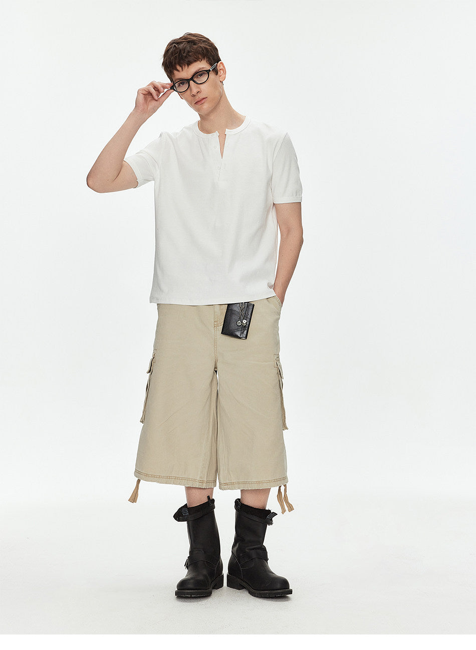 Double Drawstring Workwear Shorts