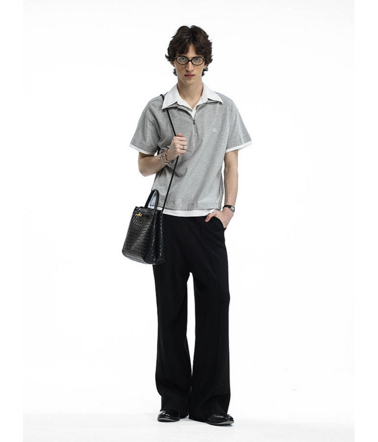 Faux Two-Piece Polo Shirt