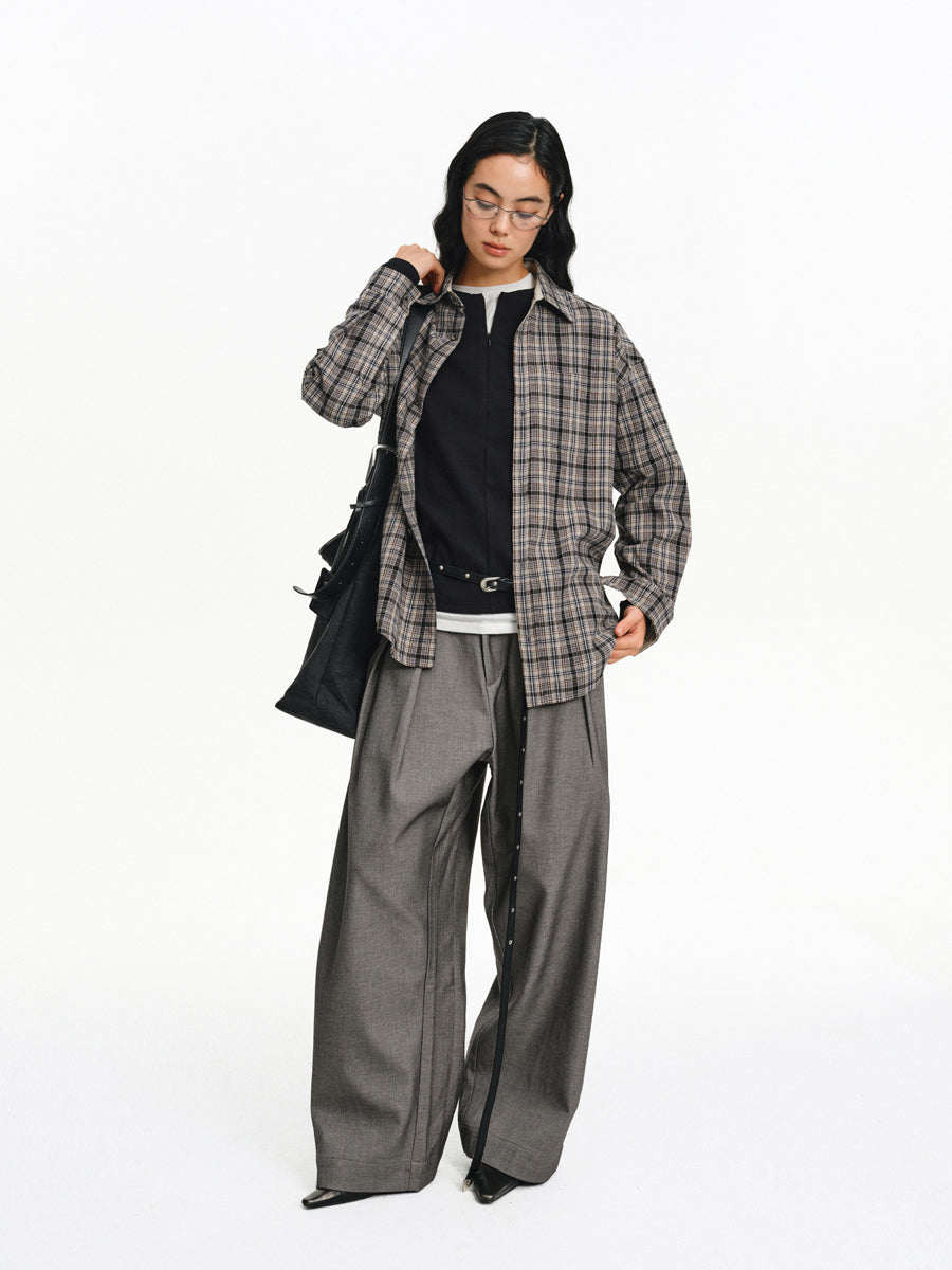 Contrast Color Casual Shirt