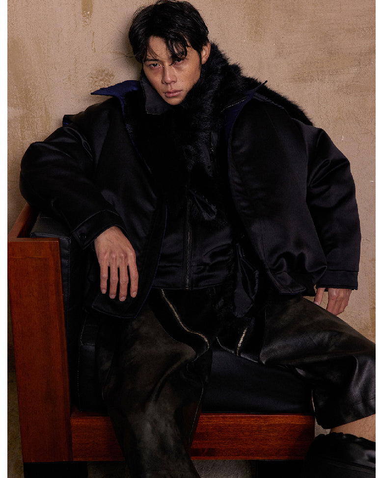 Metal Zipper Cropped Pants