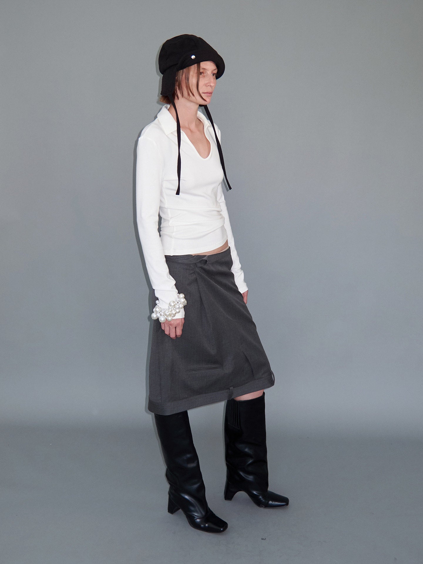 Small-Sized U-Neck T-Shirt
