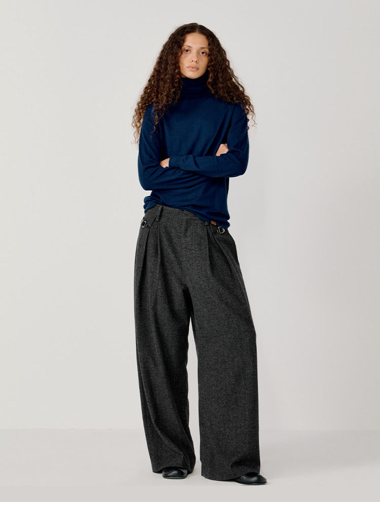 Merino Wool Turtleneck Sweater