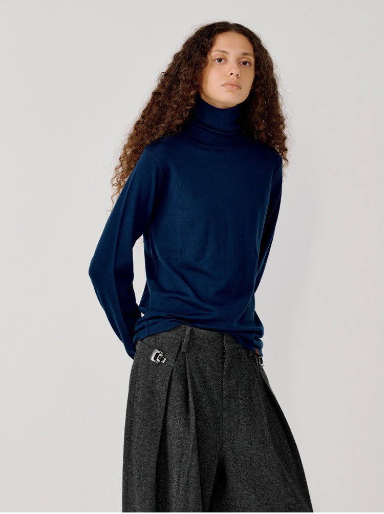 Merino Wool Turtleneck Sweater
