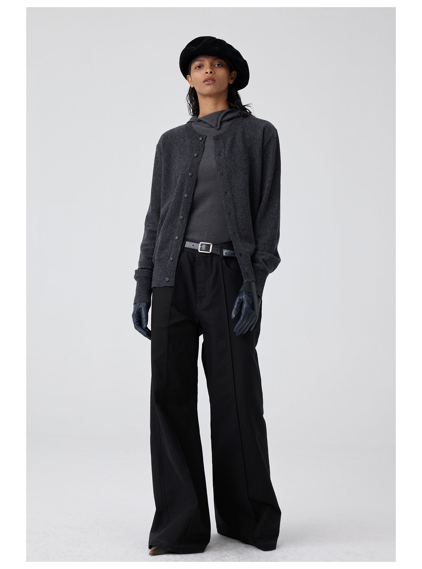 Center seam gusset wide pants