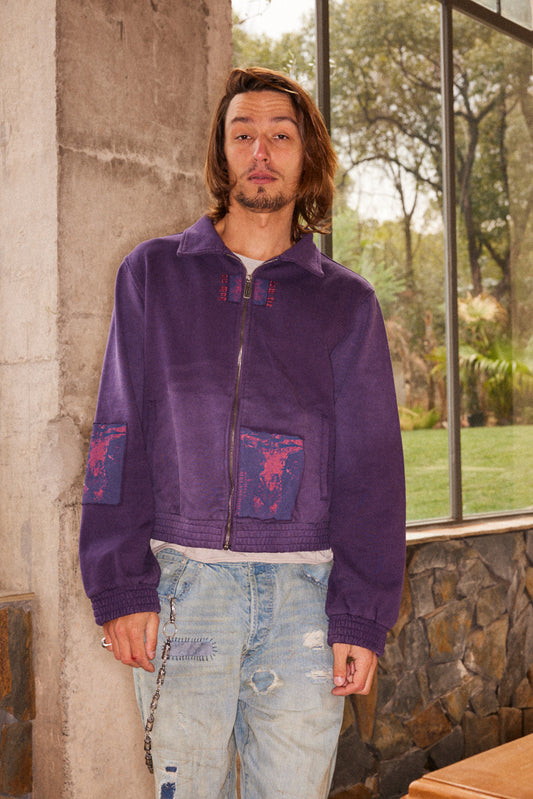 Appliqué Print Washed Sweatshirt