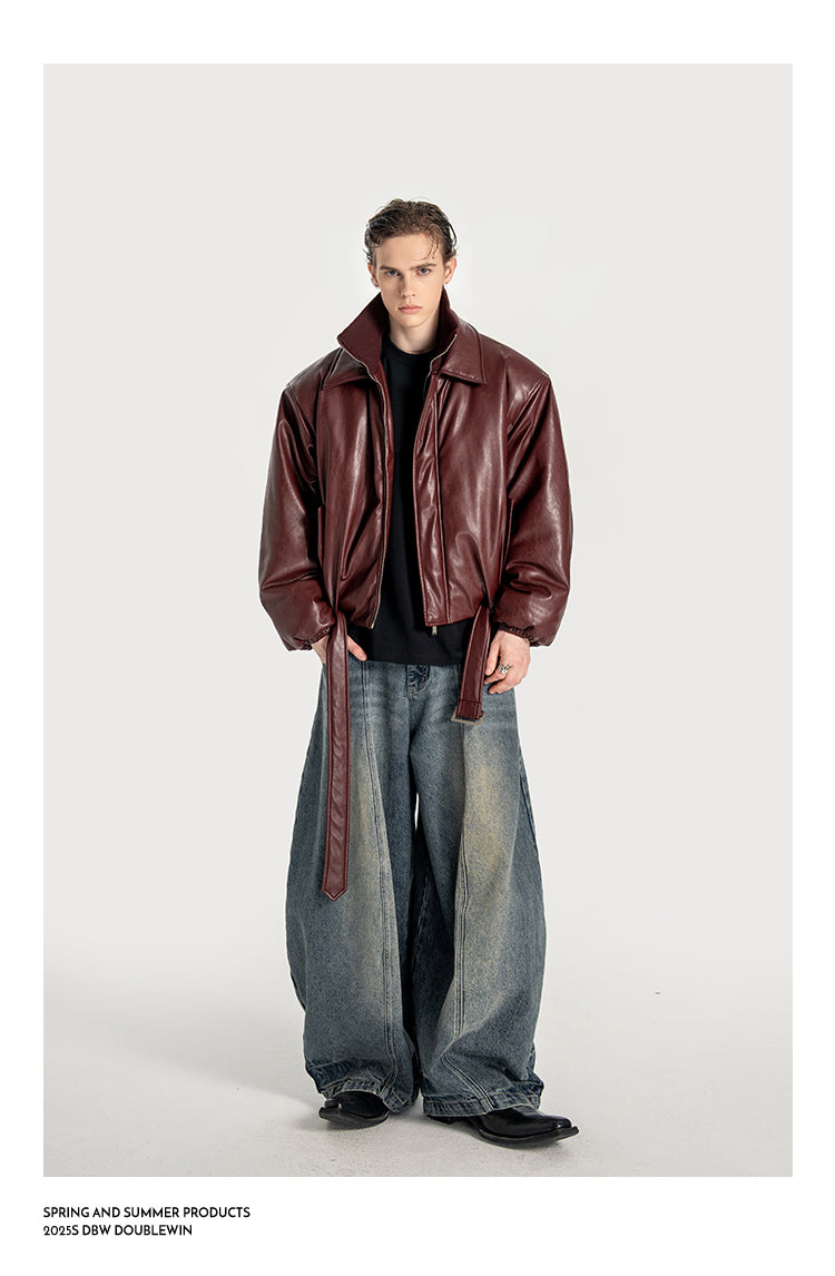 Glossy Double-Layer Color Jacket