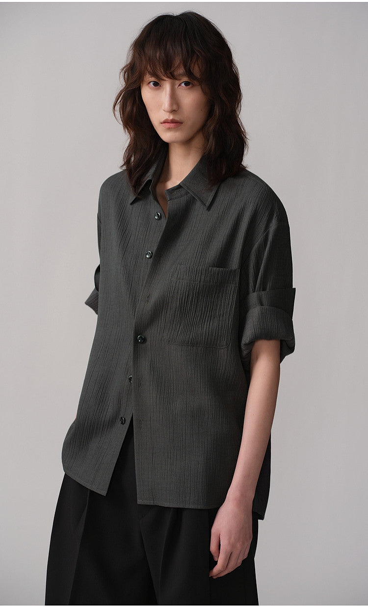 Roll-Up Sleeve  Lightweight Shirt