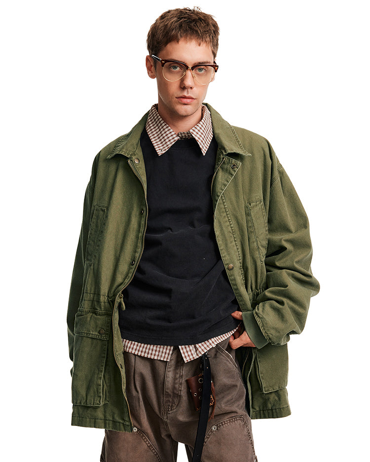 Relaxed Fit Casual Multi-Pocket Jacket