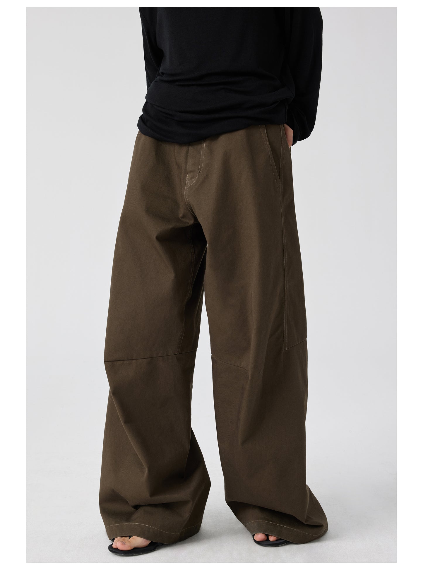 Large Fit Casual Pants