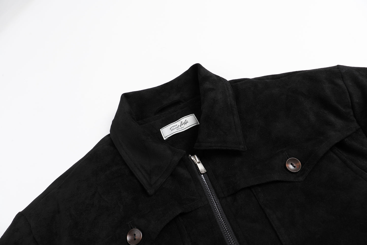 Suede multi-pocket jacket