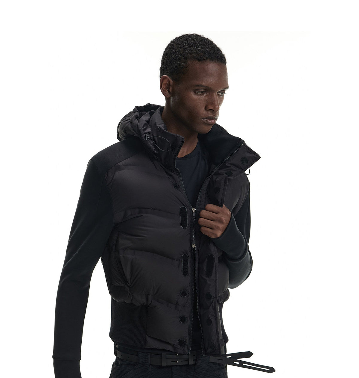 Down Jacket with Detachable Hood