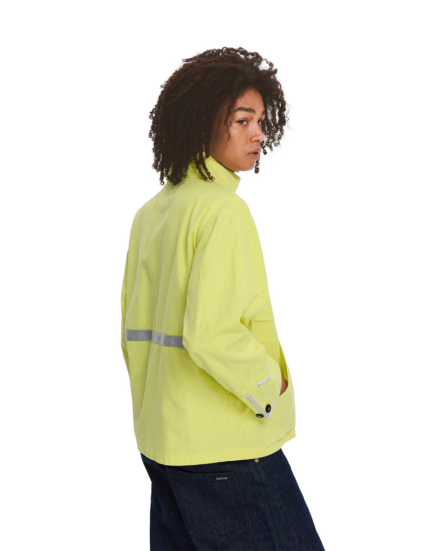 Stand-Up Collar Hooded Zipper Jacket