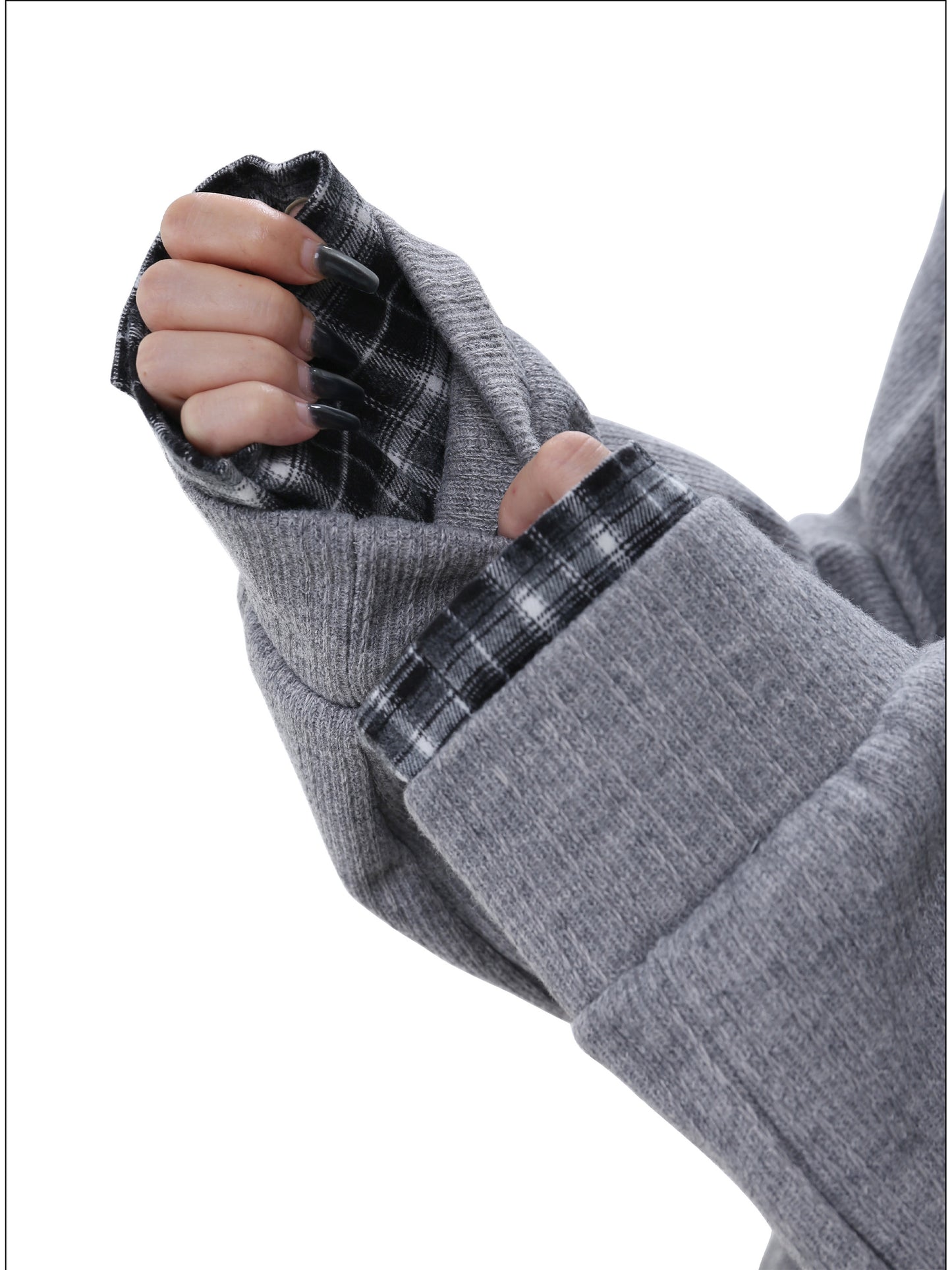 Loose-fitting thick cardigan