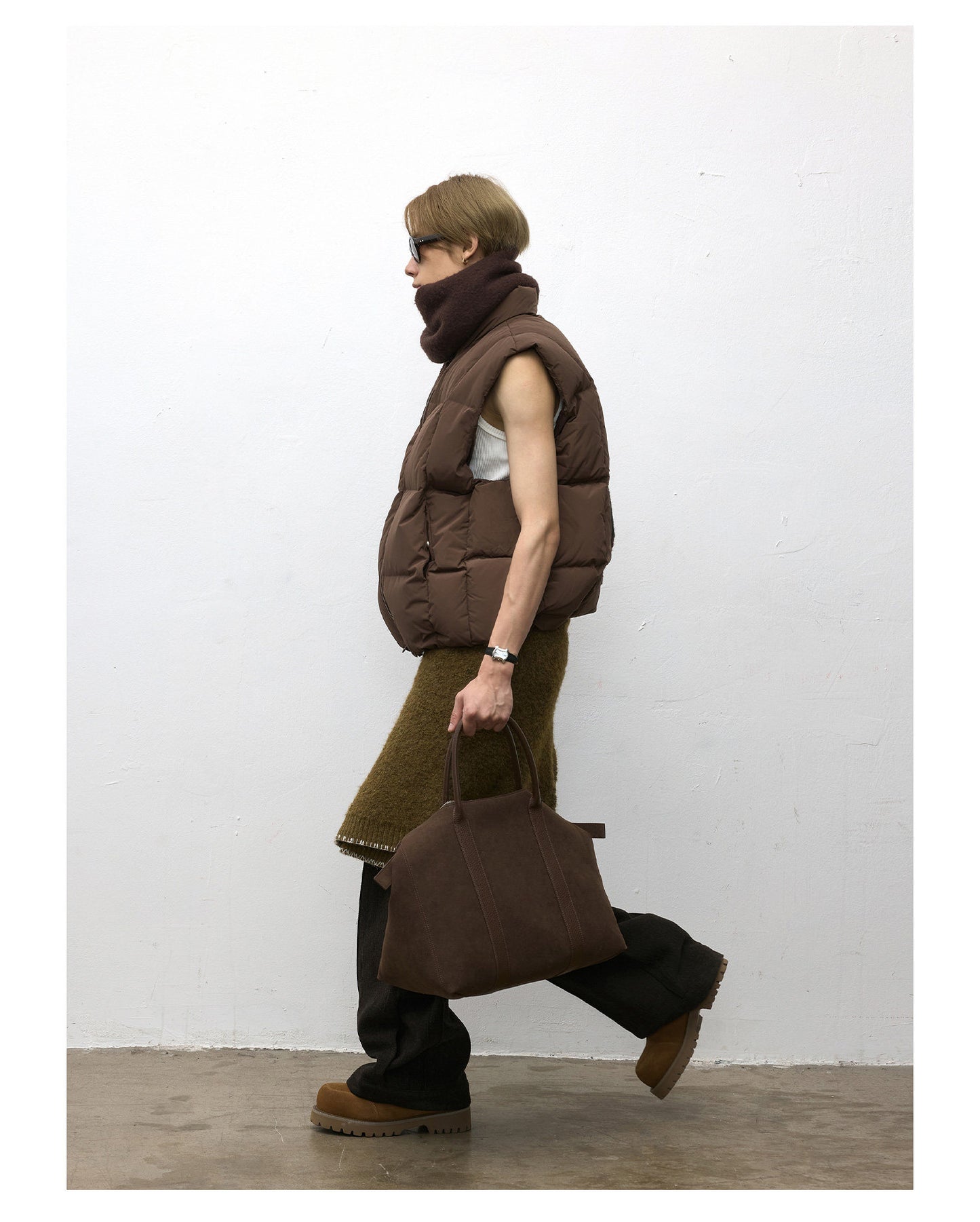 Stand Collar Down Vest