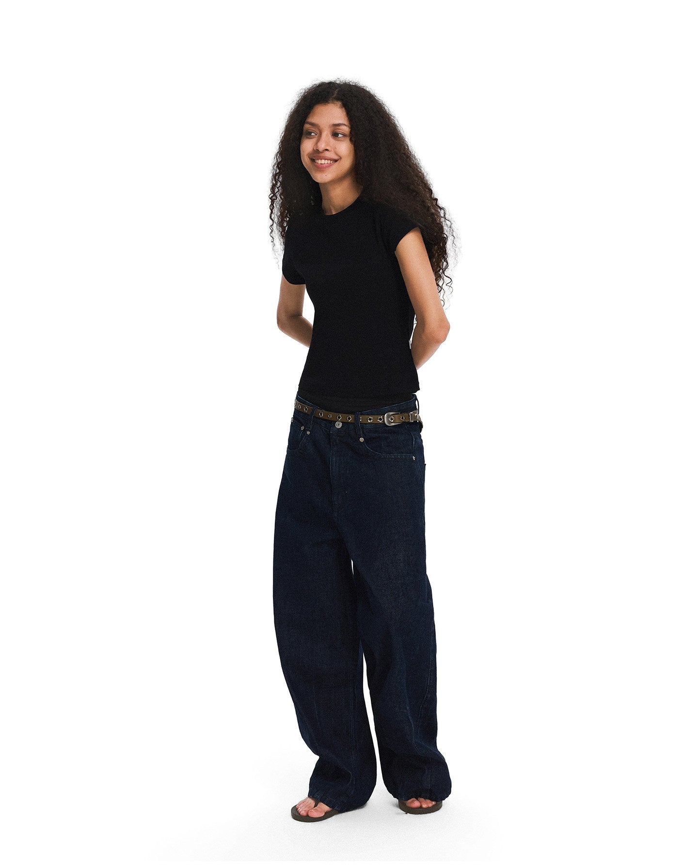 Basic Solid-Color Slim-Fit T-Shirt