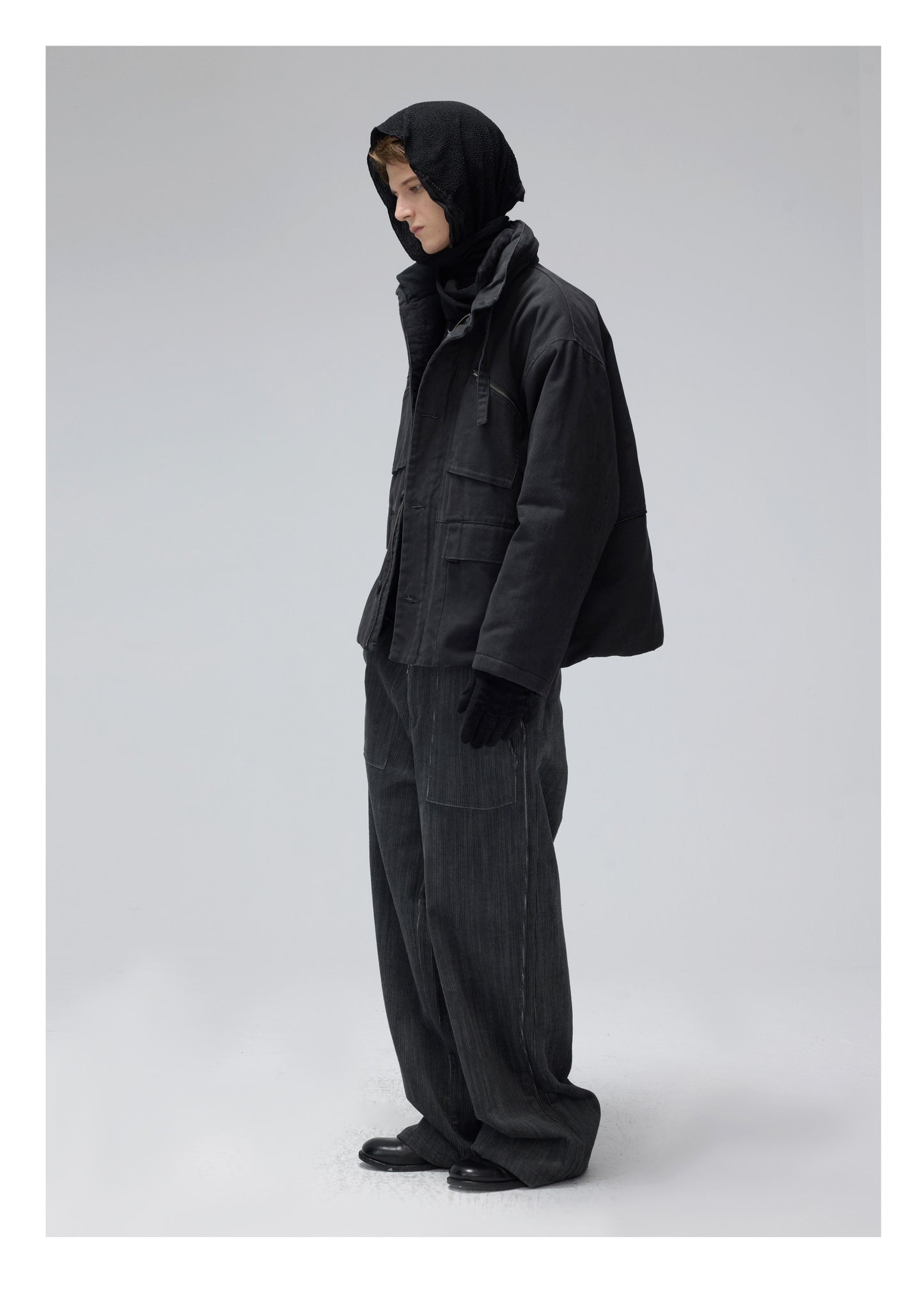 Multi-Pocket Washed Jacket