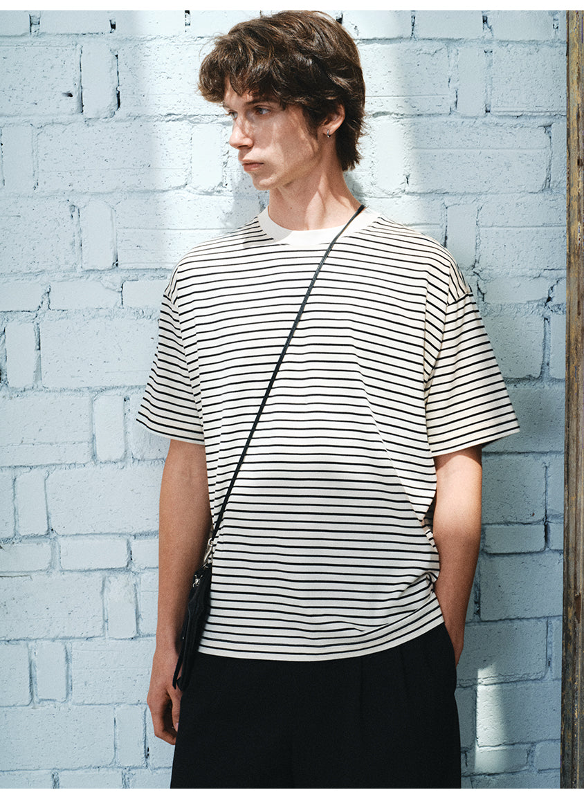 Striped Round Neck T-Shirt