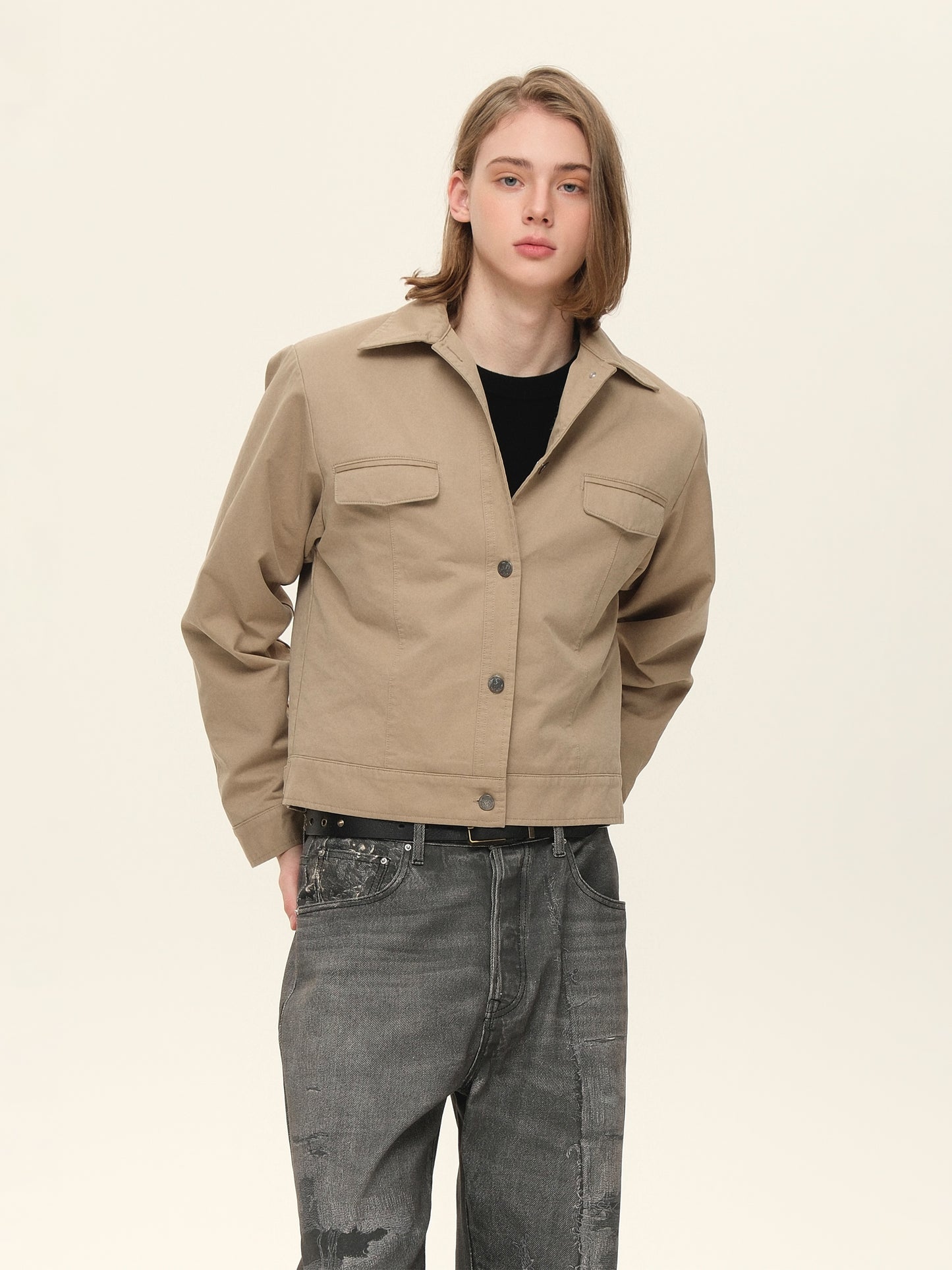 Pocket Short Wide Jacket
