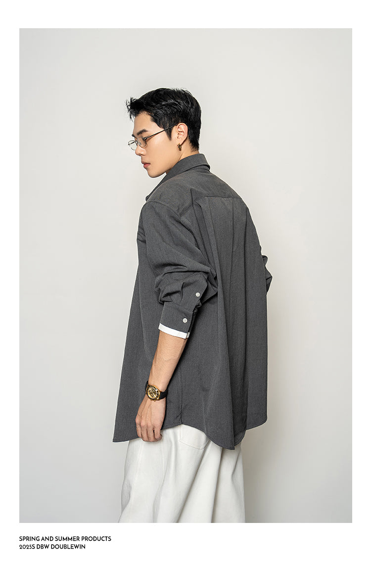 Fake Two-Piece Wide Shirt