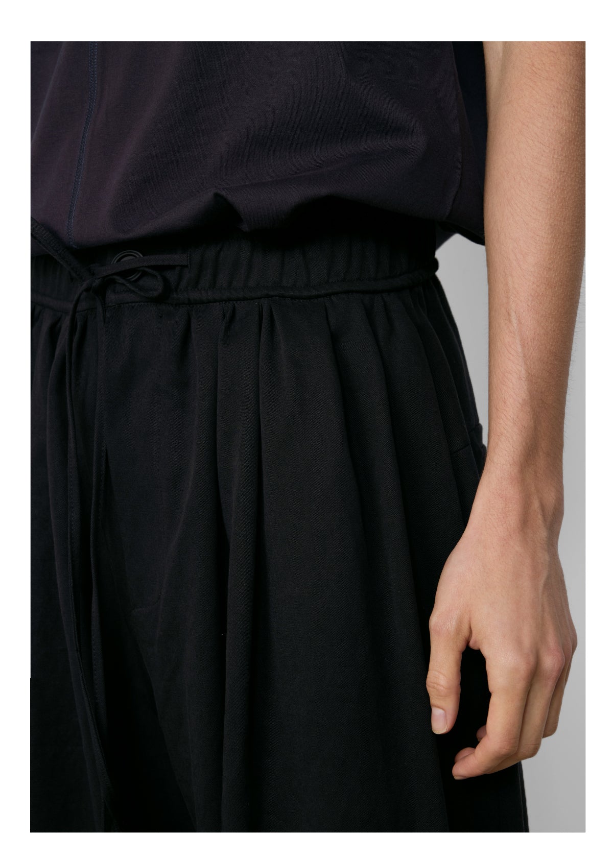 Straight wide-leg pants