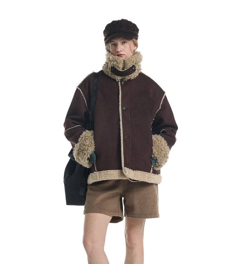 Lambswool Suede Jacket