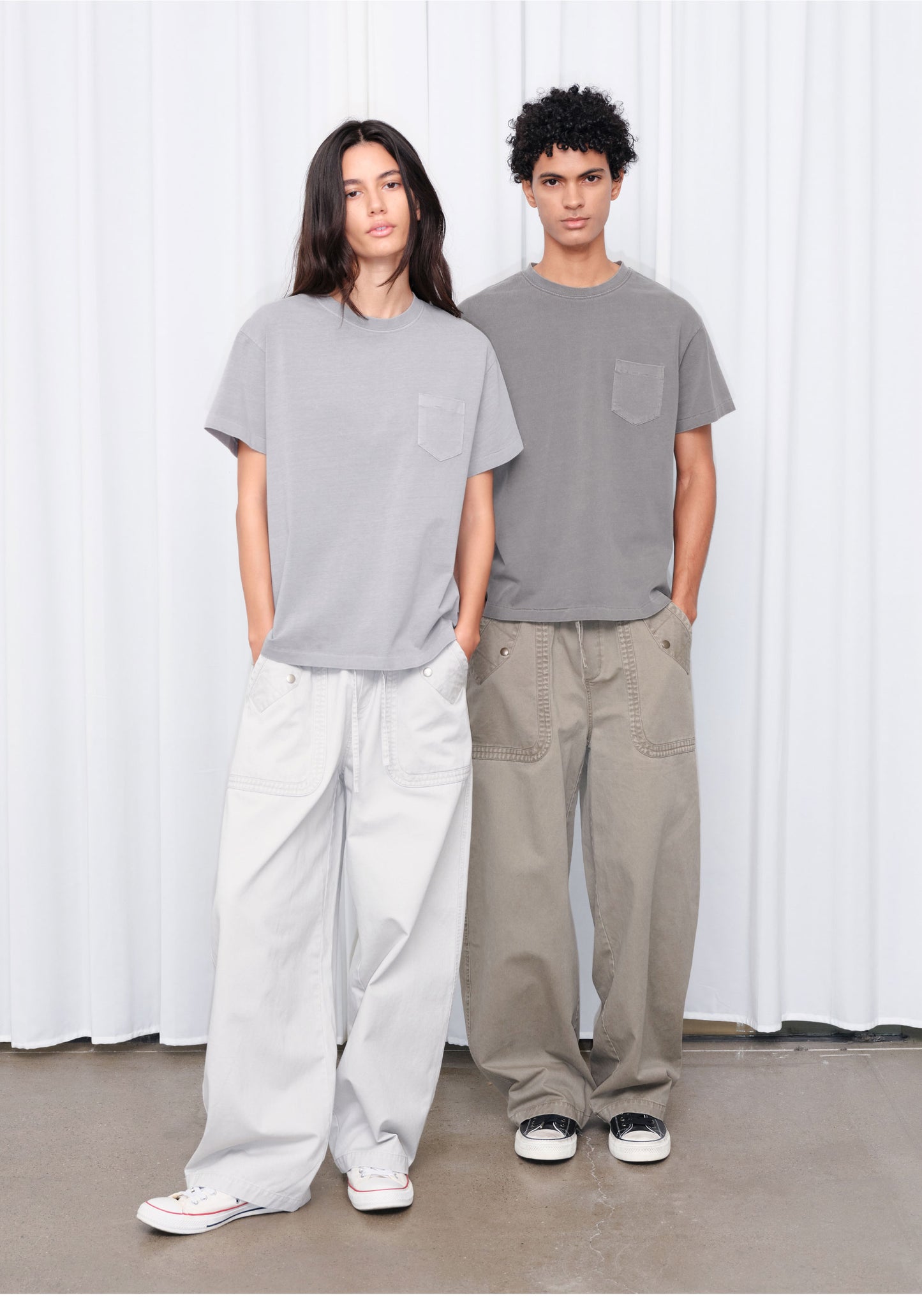 Vintage-Style Fitted T-Shirt