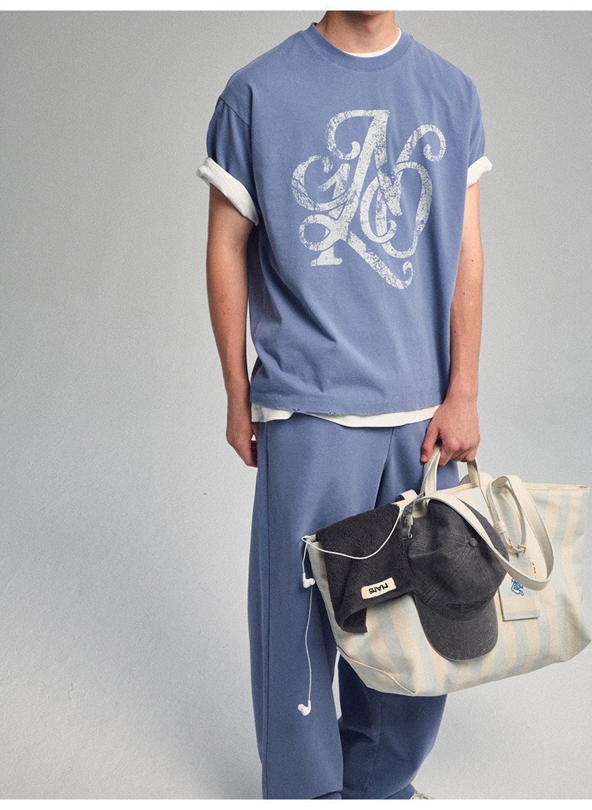 Alphabet Print T-Shirts