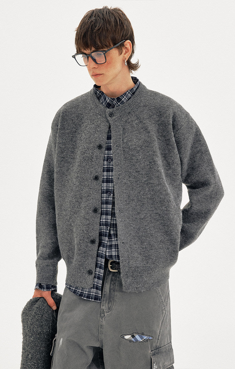 Faux Two-Piece Cardigan