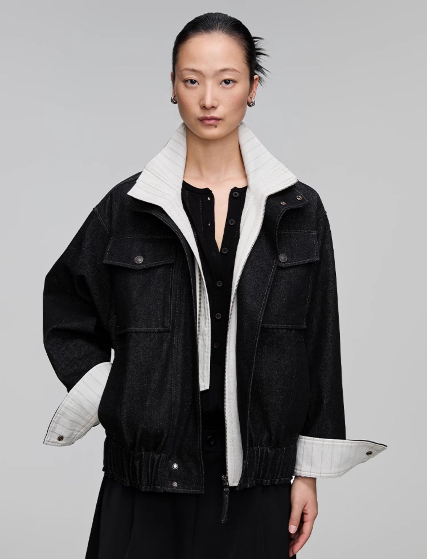 Patchwork Loose Denim Jacket