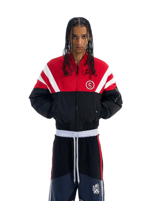 Color Block Bomber Jacket