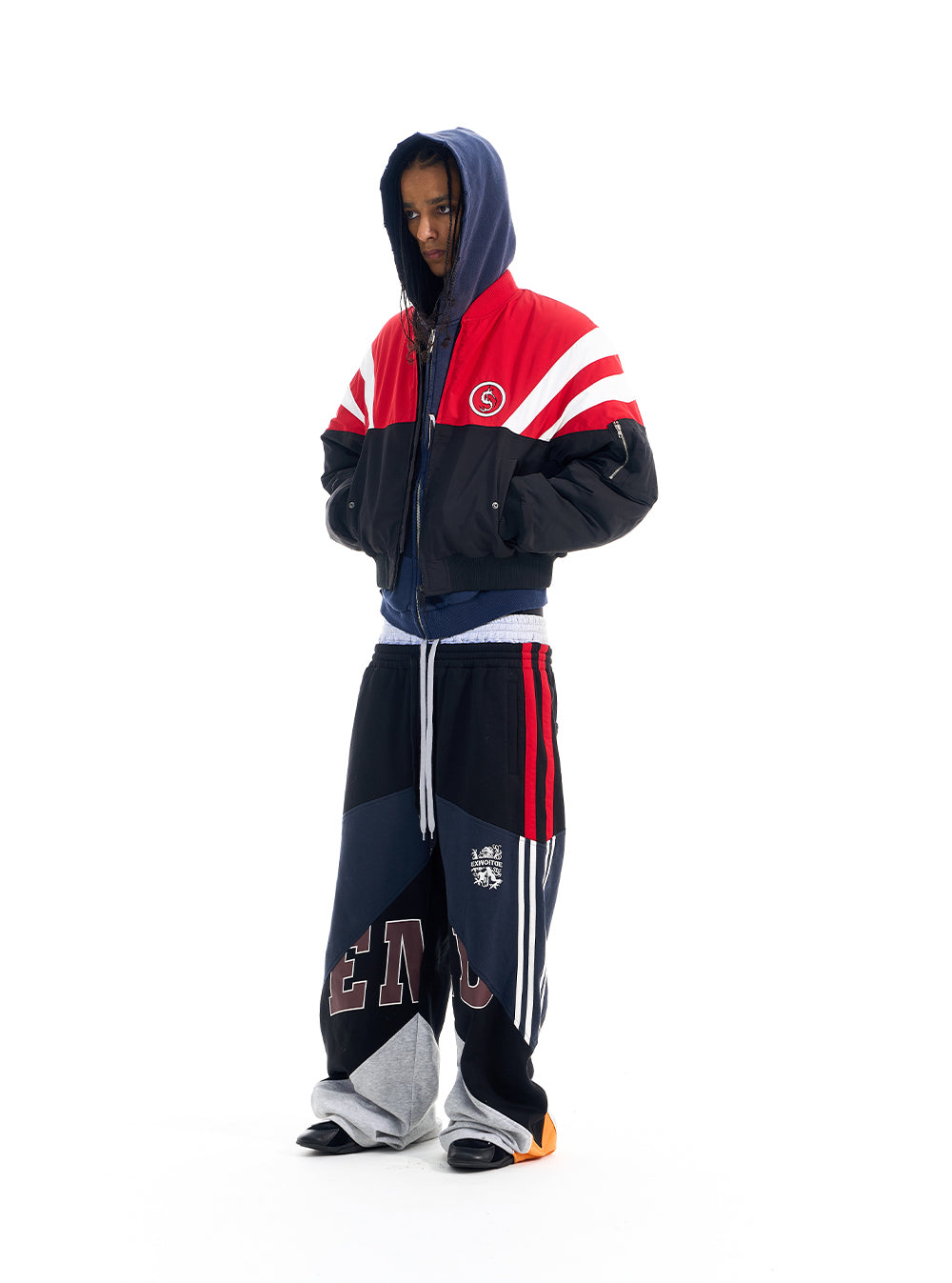 Color Block Bomber Jacket