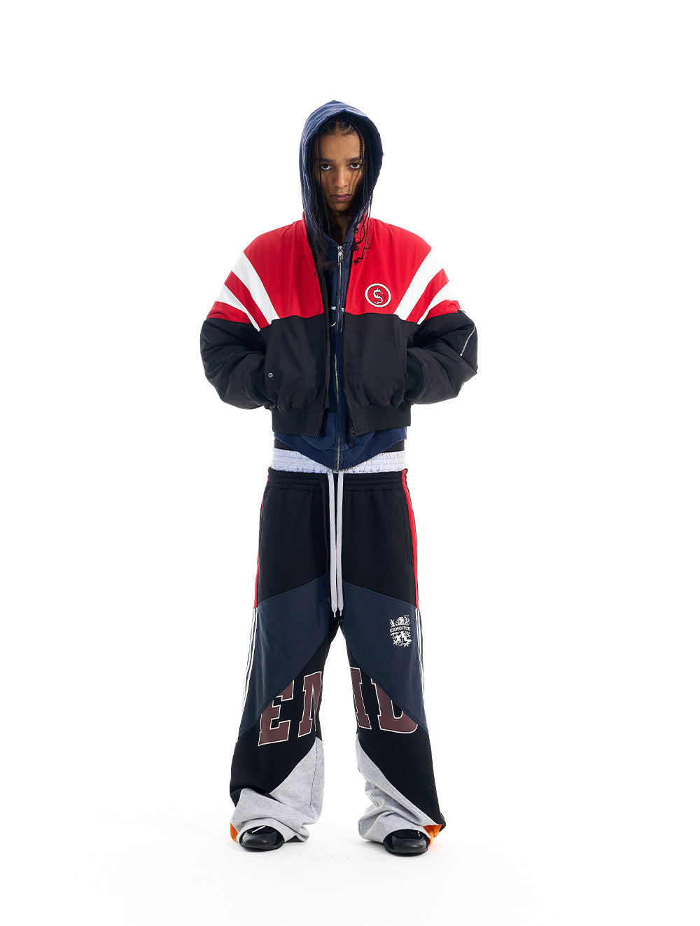 Color Block Bomber Jacket