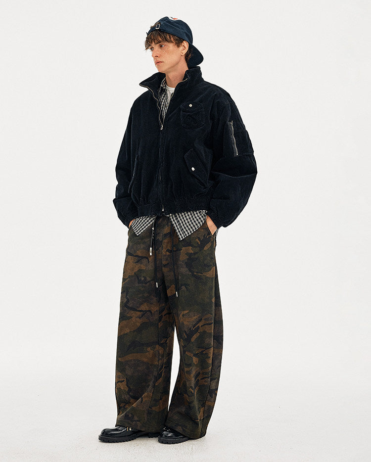 Stylish Corduroy Workwear Jacket