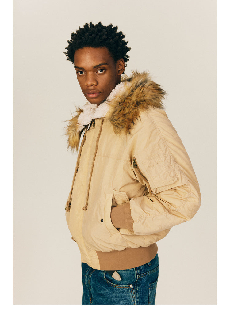 Hooded quilted jacket