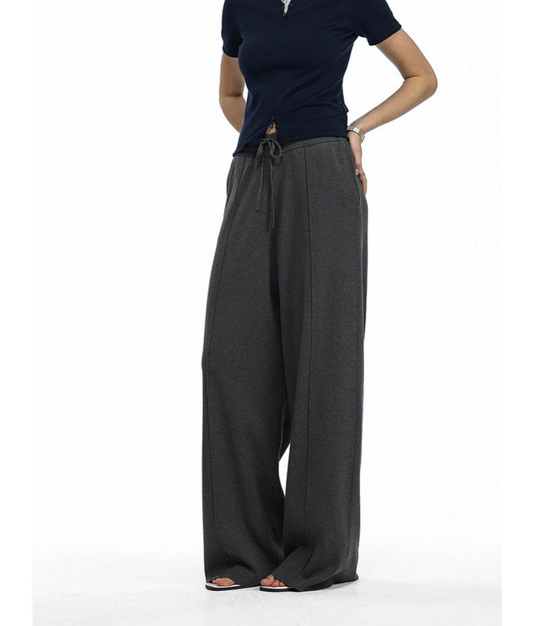 Relaxed Straight-Leg Casual Pants