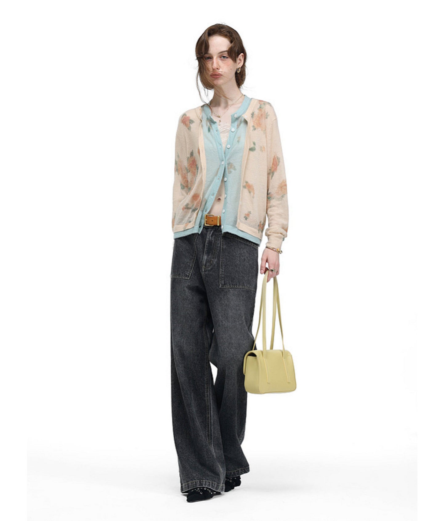 Wash-Mat Mid-Rise Straight-Leg Jeans