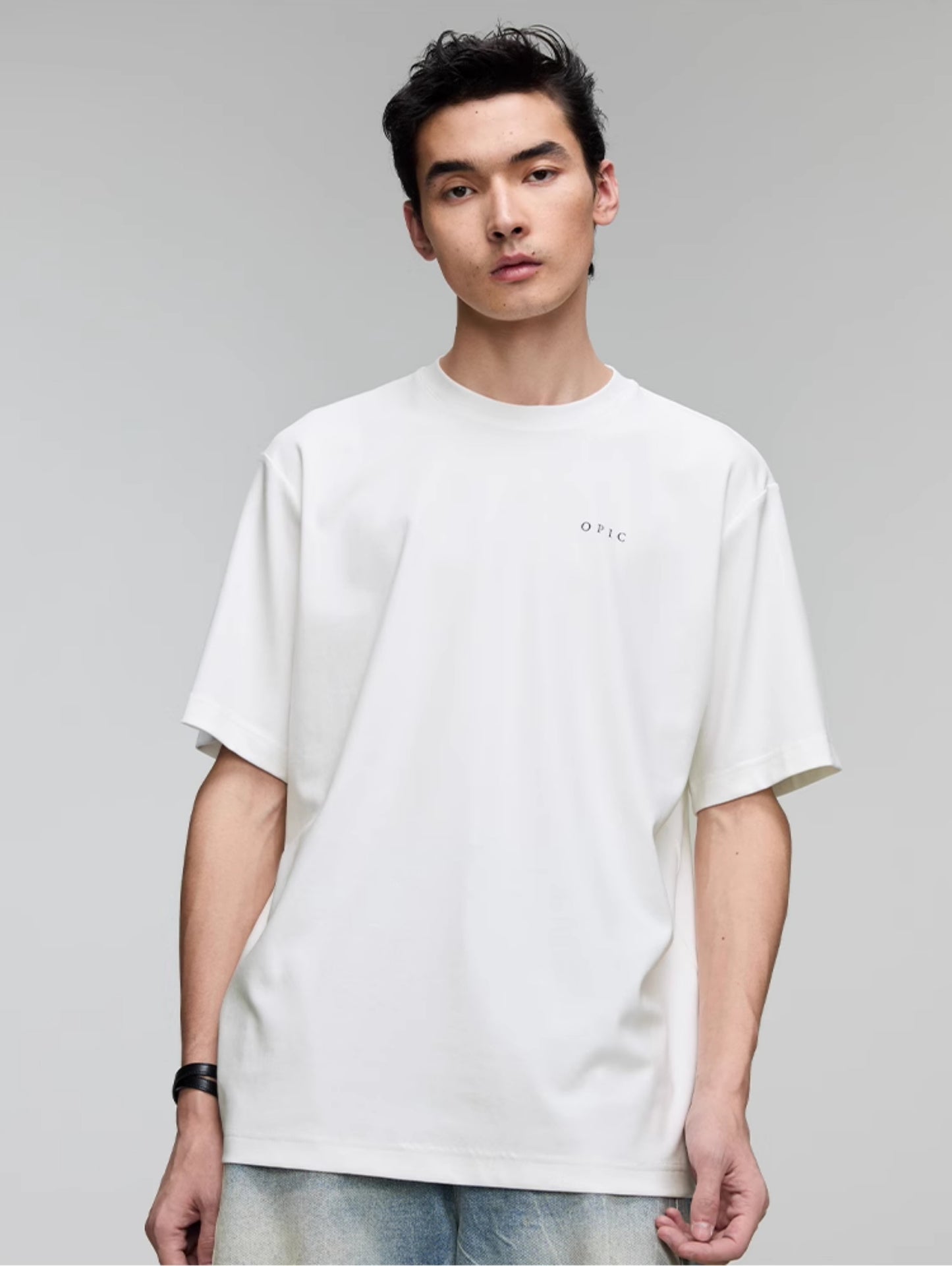 Round Neck Logo Print T-Shirt