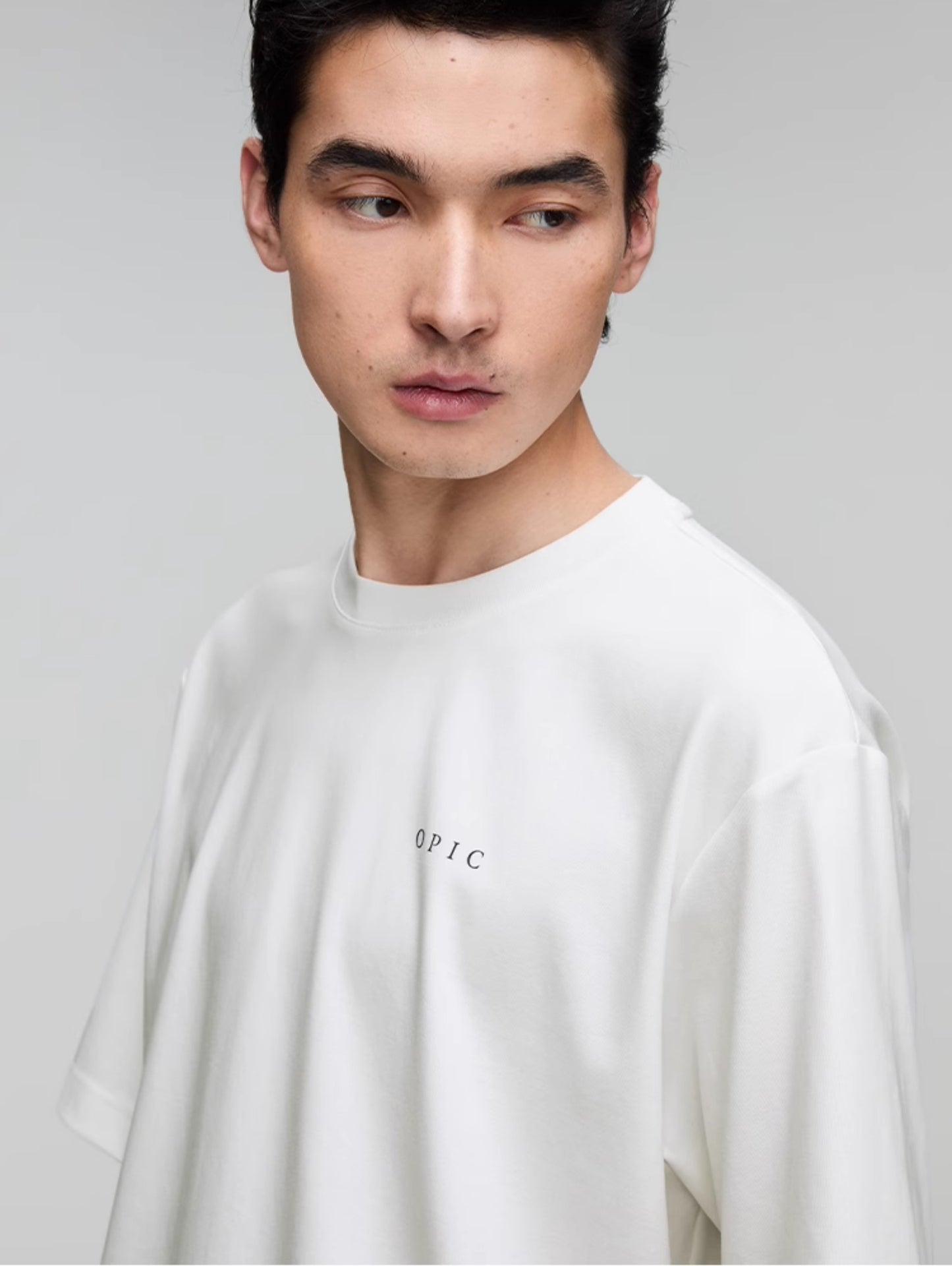 Round Neck Logo Print T-Shirt