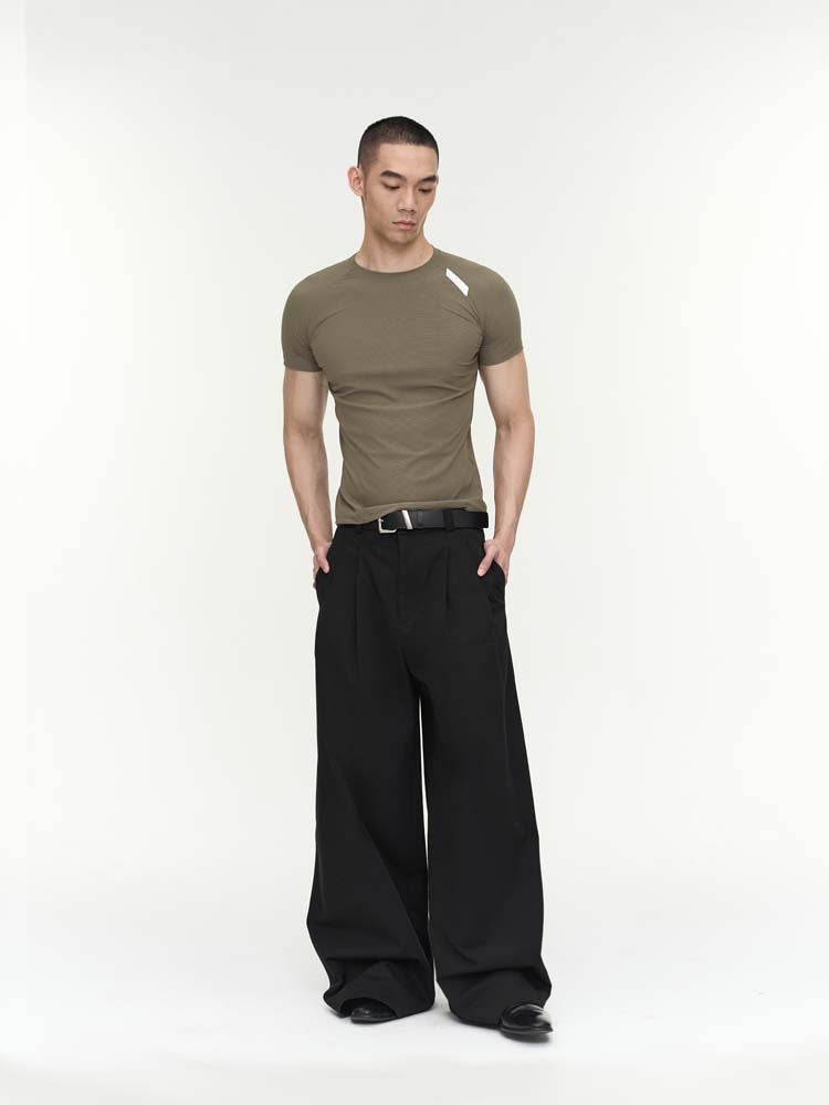 Natural wash casual pants