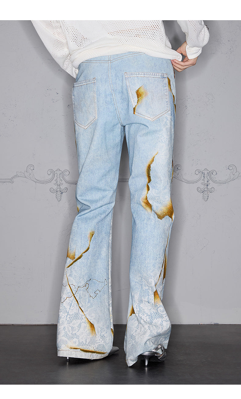 3D Printed Flared Jeans